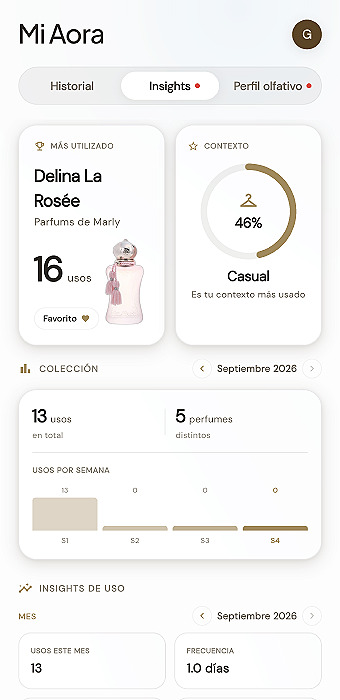 Estadísticas de uso en Aora